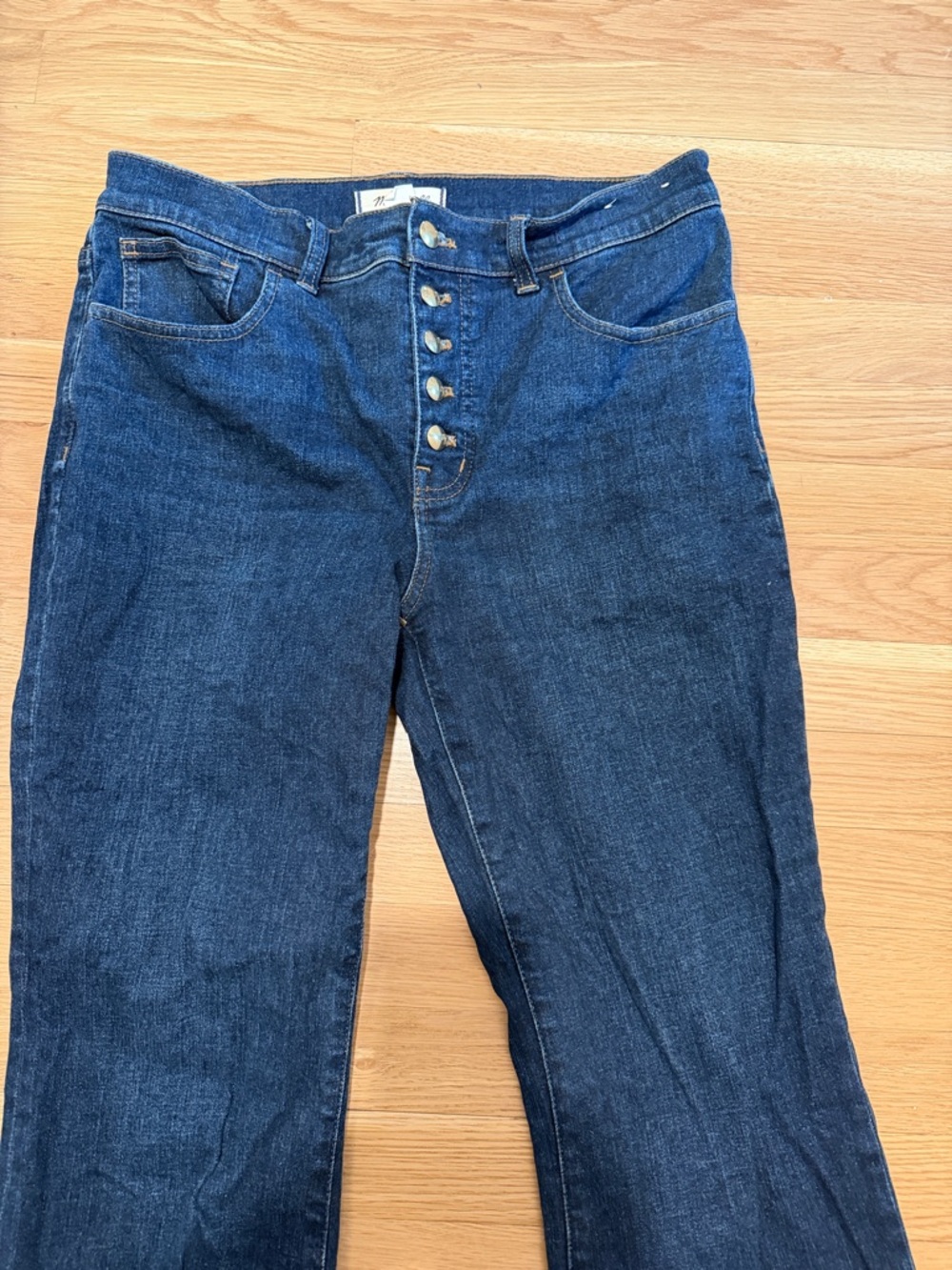 Madewell mid Rise kick out crop with brass Button-Fly, size 29 - Picture 8 of 10